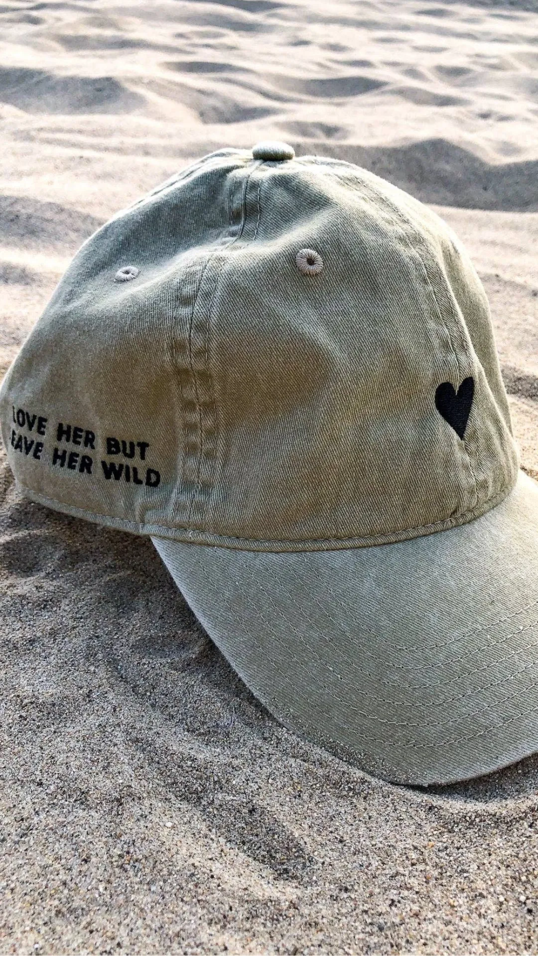 Beige Heart Hat