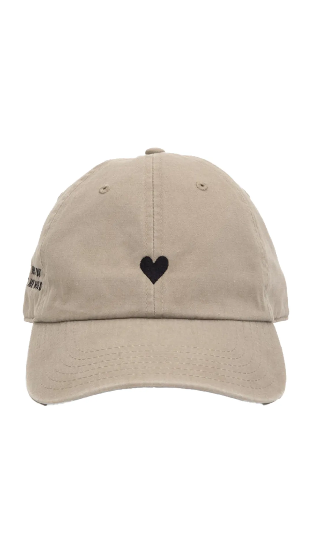 Beige Heart Hat