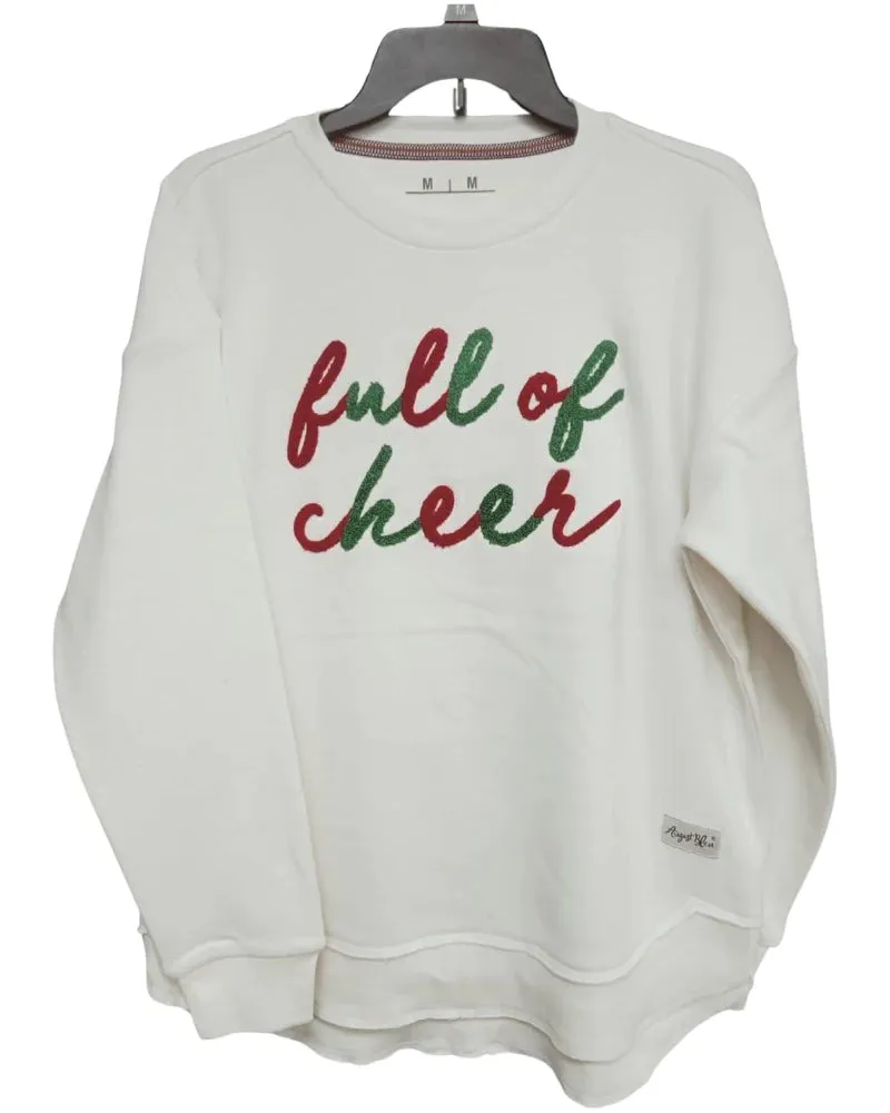 Full of Cheer Belgian Cream High Low Pullover