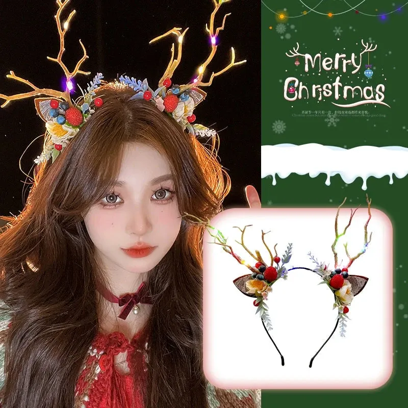 Glowing Antler Christmas Headbands