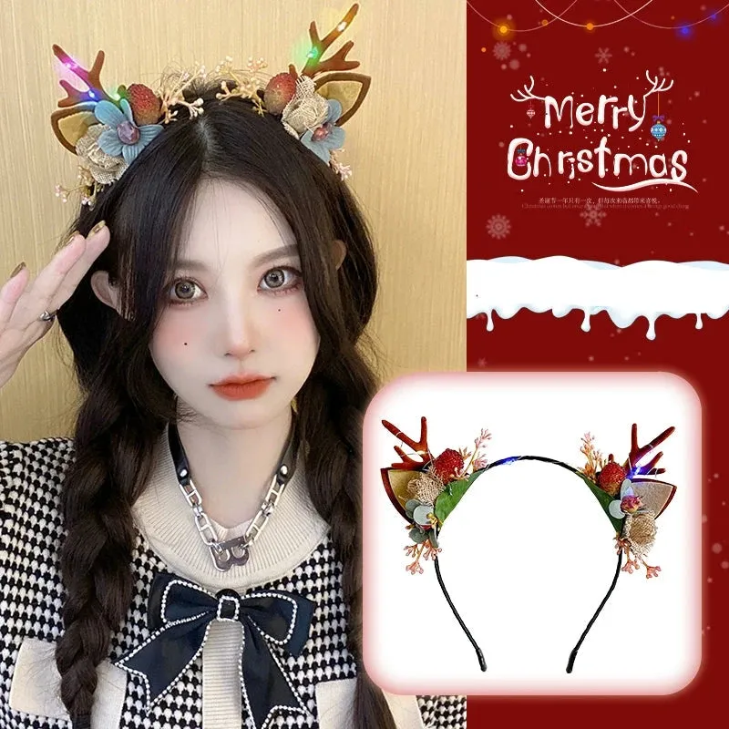 Glowing Antler Christmas Headbands