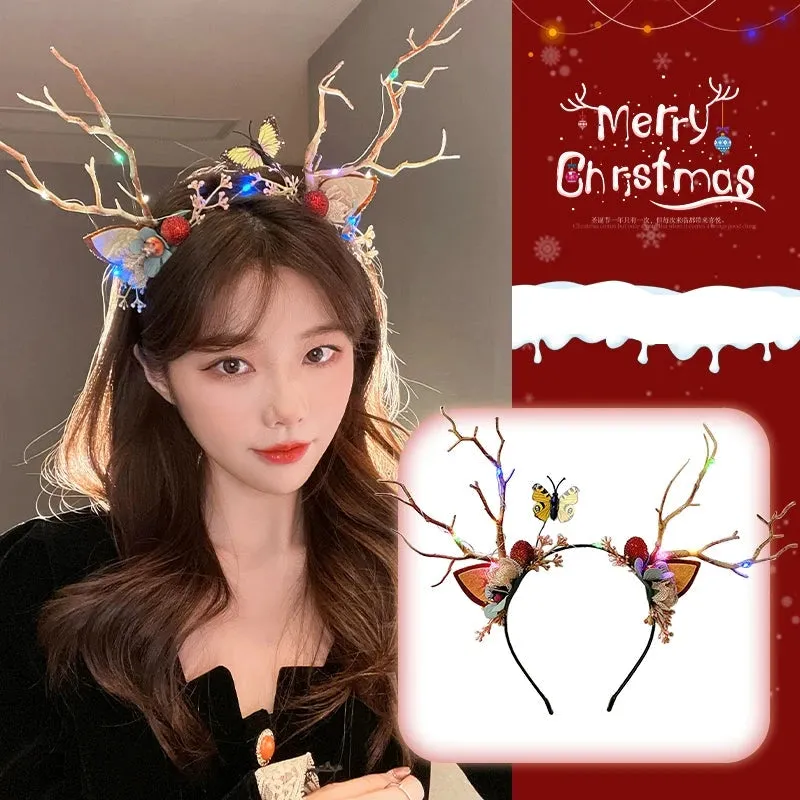 Glowing Antler Christmas Headbands