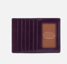Hobo Leather Euro Slide Credit Card Wallet Various Colors