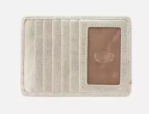 Hobo Leather Euro Slide Credit Card Wallet Various Colors