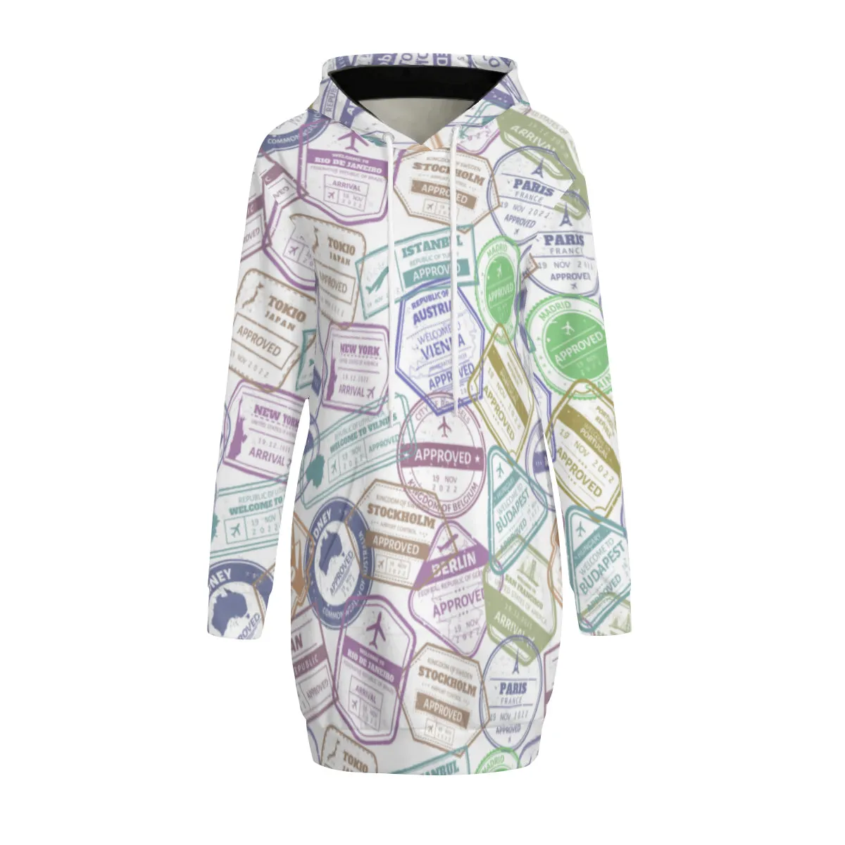 Love To Travel Hoodie Sweat Dress
