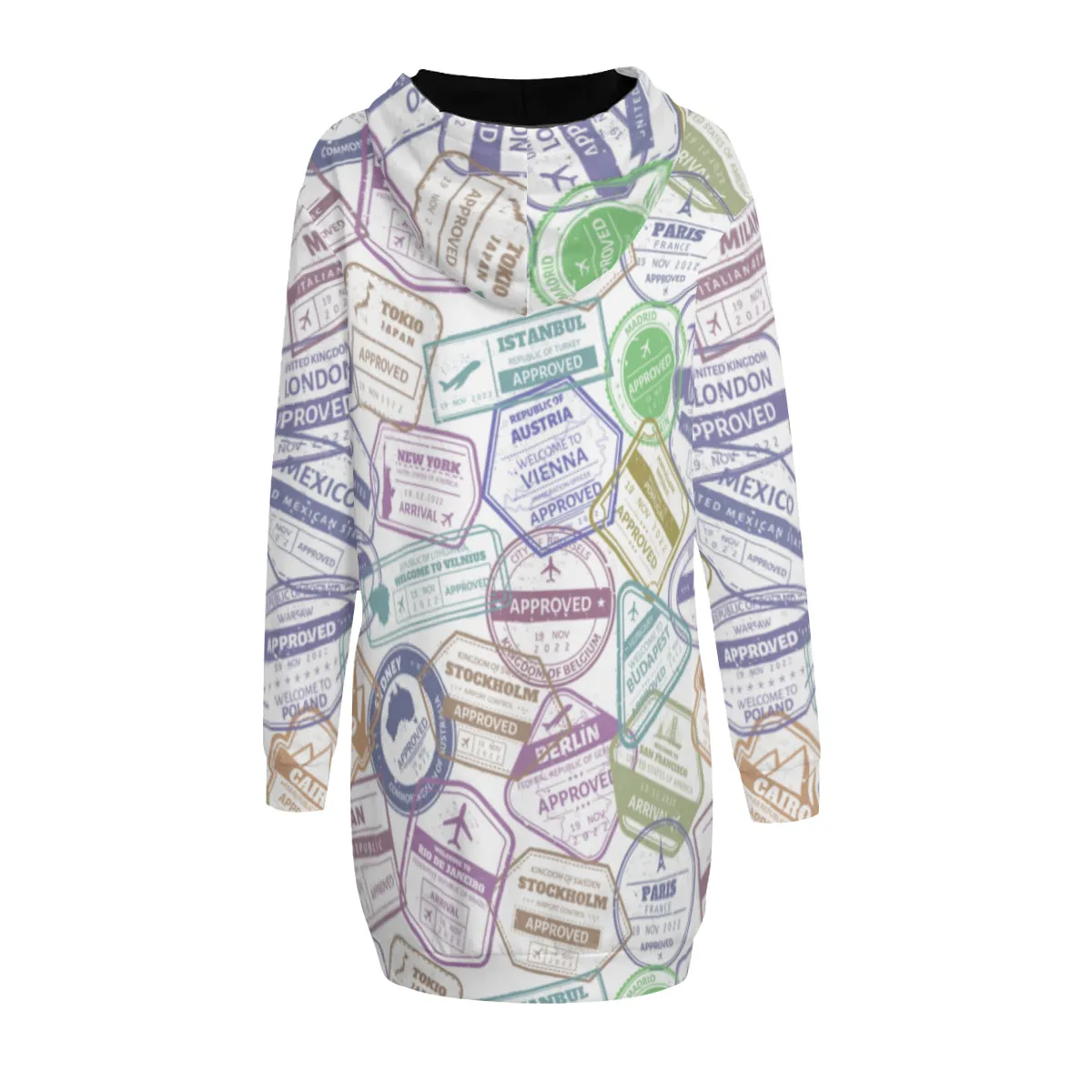 Love To Travel Hoodie Sweat Dress
