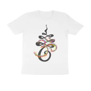 Male Round Neck Half Sleeve - Spiritual Energy Om T-shirt