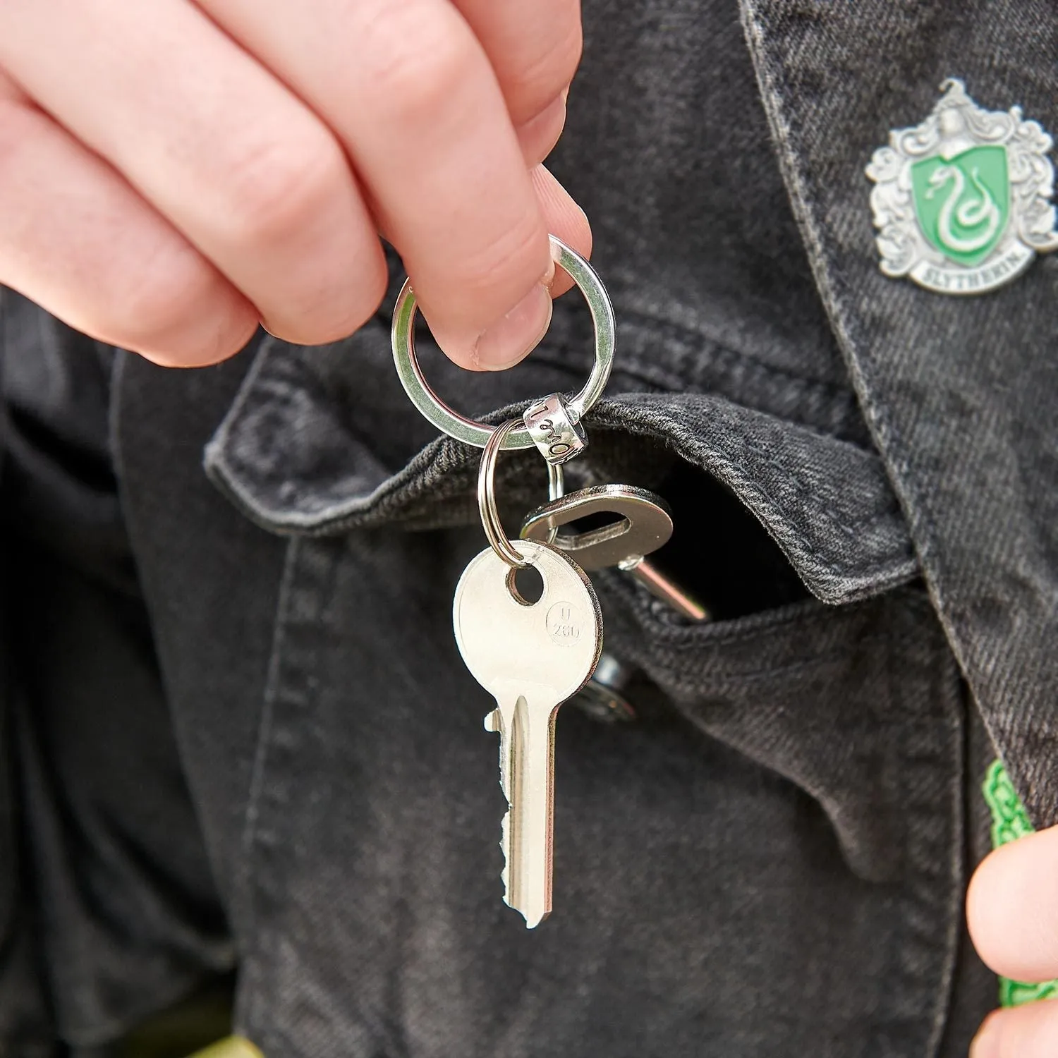 One Life, Live It! Silver Key Ring