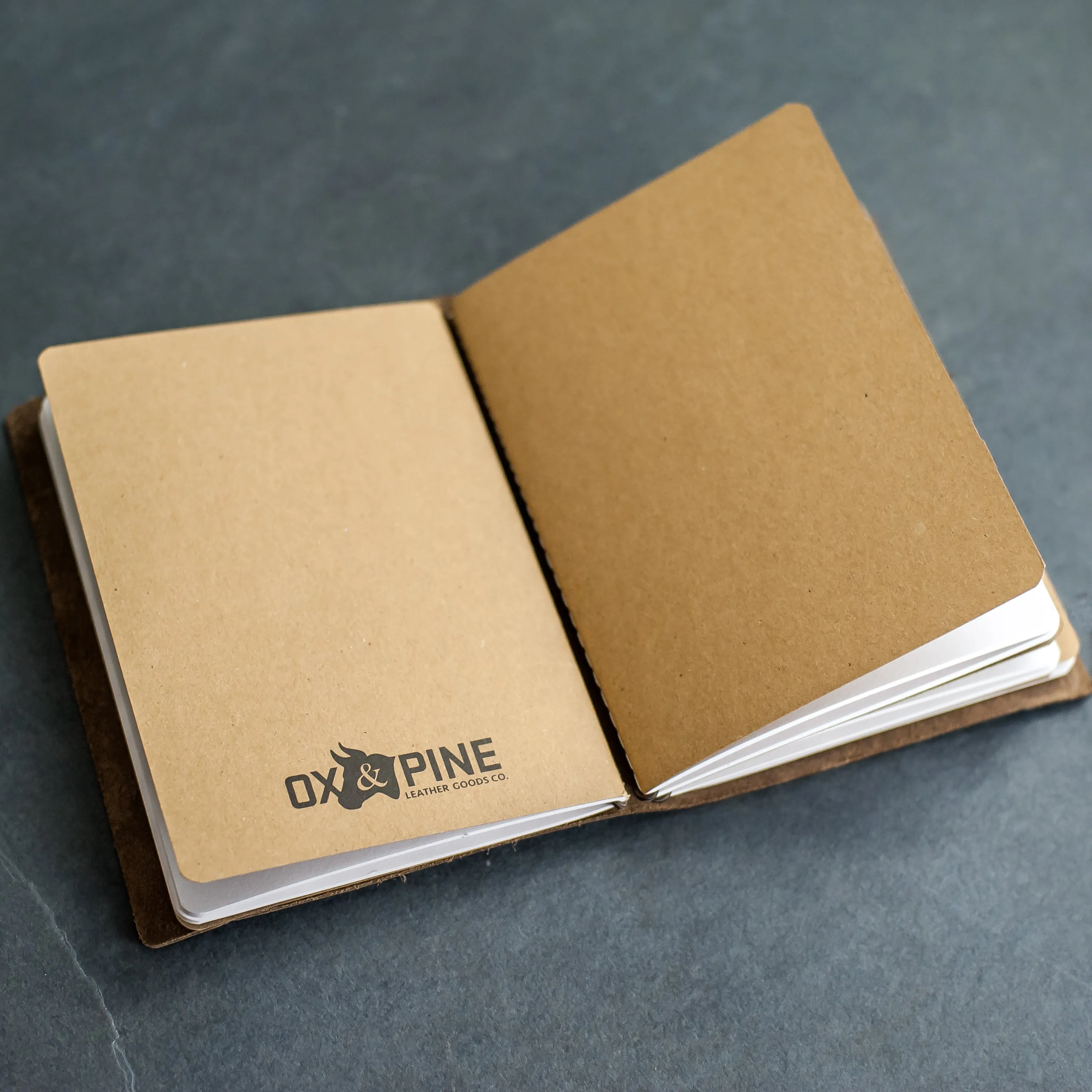 Pocket Adventure Journal with Buckle Closure - Refillable Leather Journal