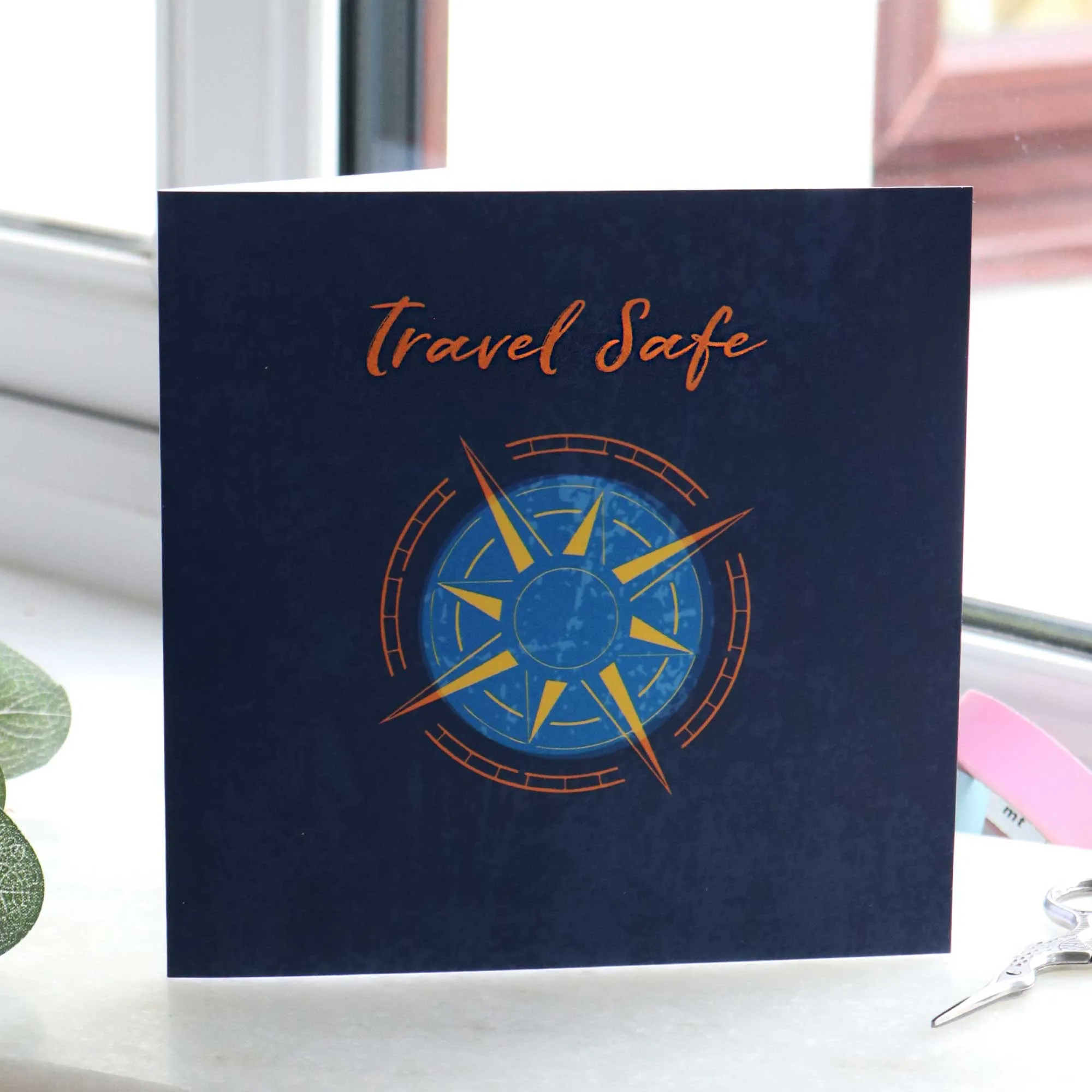 Travel Safe Silver Key Ring