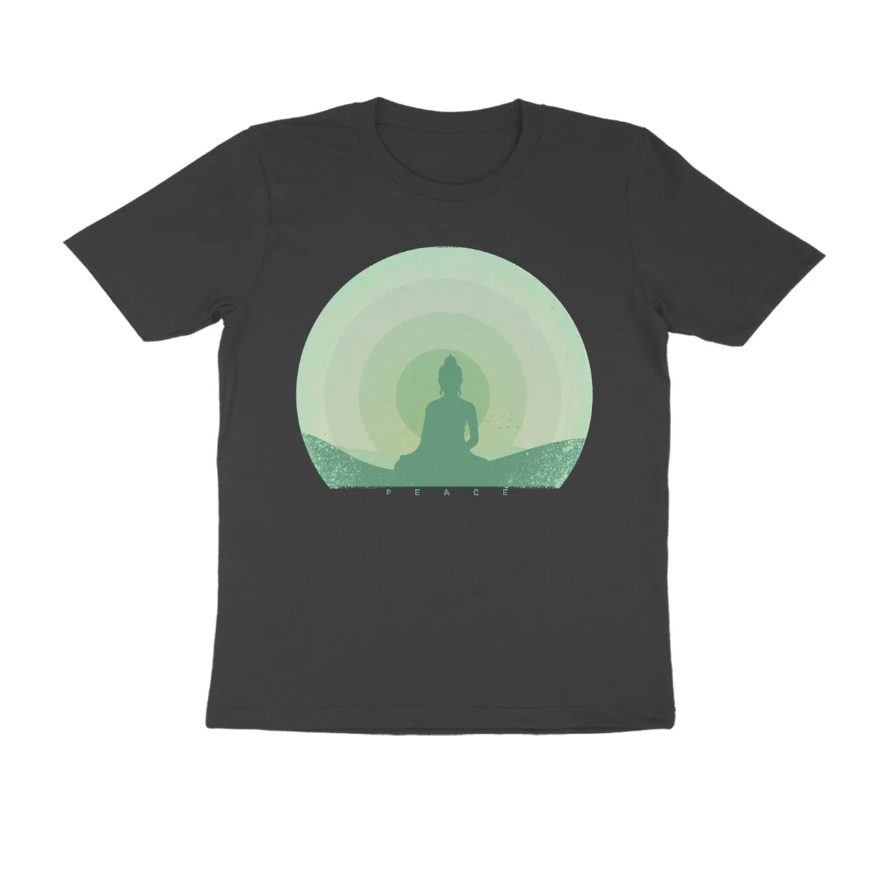 Unisex Round Neck Half Sleeve - Buddha Zenstyle T-shirt