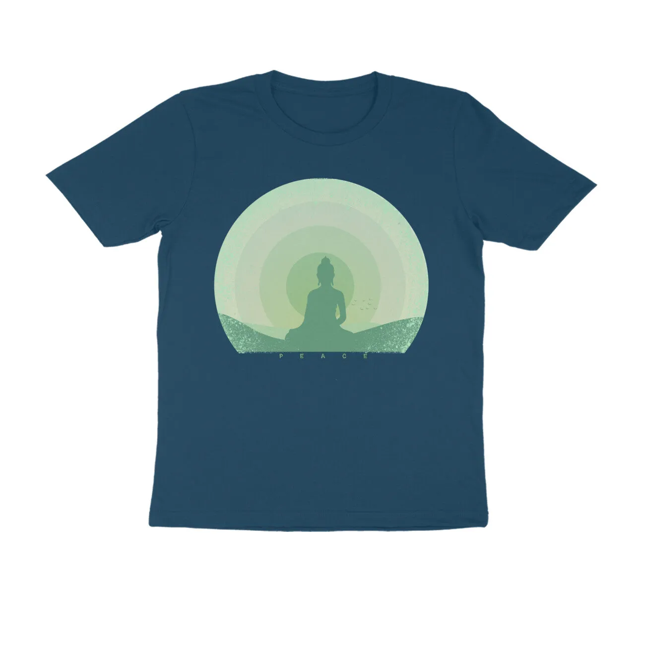 Unisex Round Neck Half Sleeve - Buddha Zenstyle T-shirt