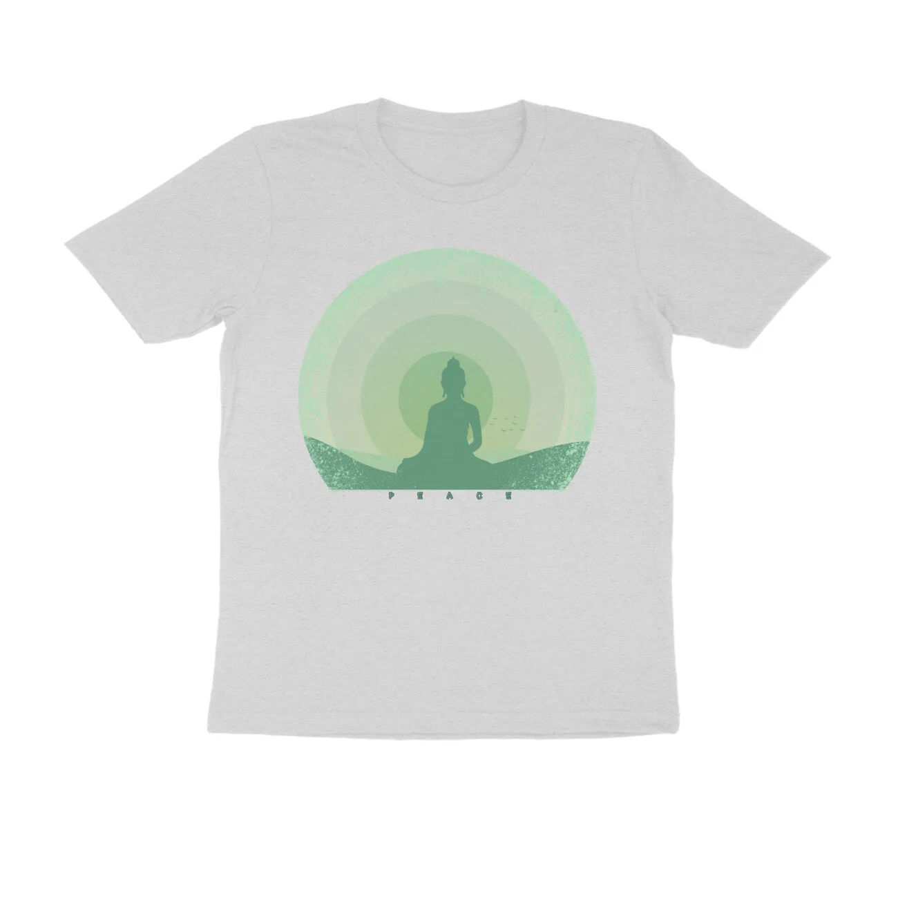 Unisex Round Neck Half Sleeve - Buddha Zenstyle T-shirt