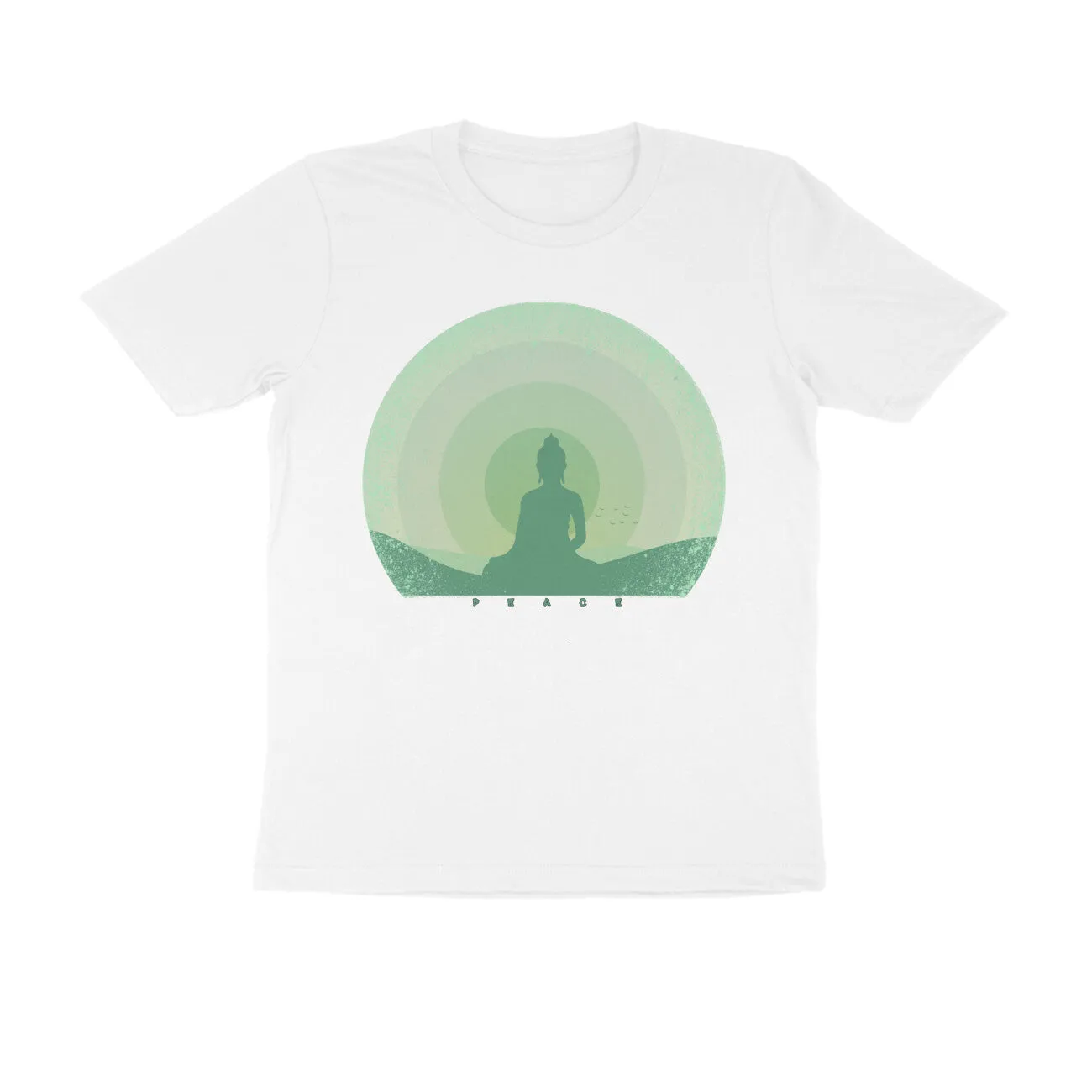 Unisex Round Neck Half Sleeve - Buddha Zenstyle T-shirt