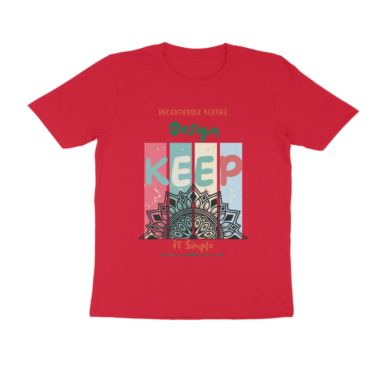 Unisex Round Neck Half Sleeve - Captivating Mandala T-shirt