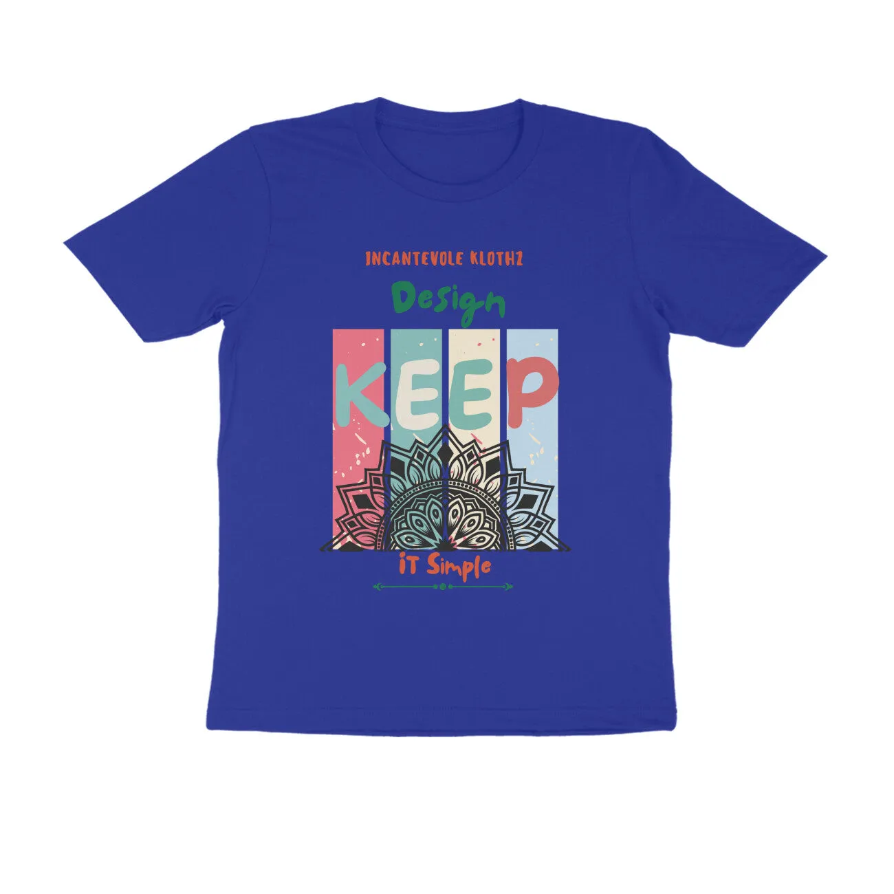 Unisex Round Neck Half Sleeve - Captivating Mandala T-shirt