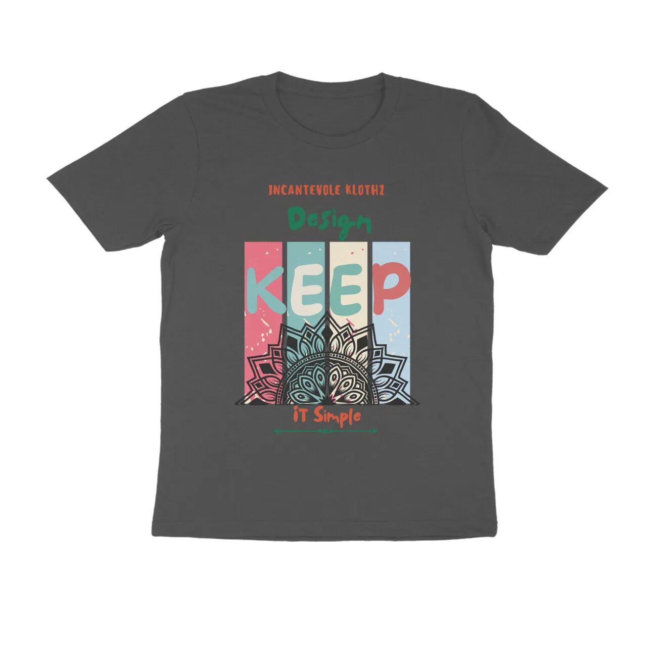 Unisex Round Neck Half Sleeve - Captivating Mandala T-shirt