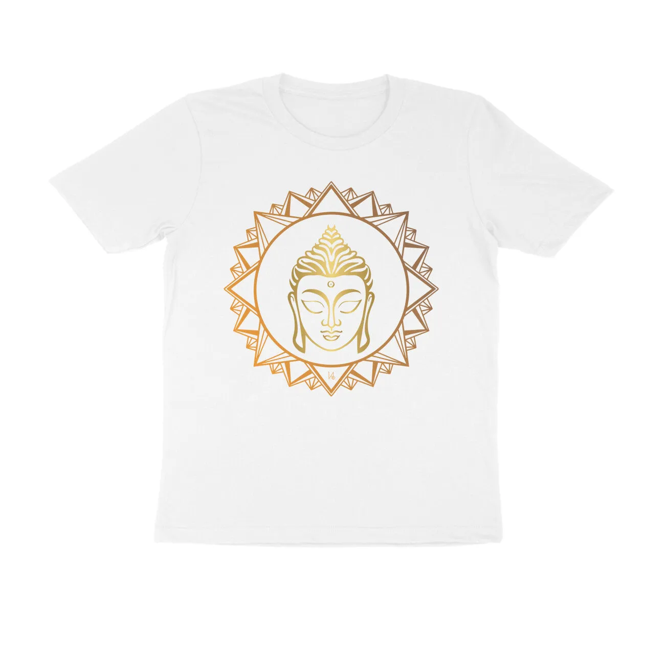Unisex Round Neck Half Sleeve - Radiant Buddha T-shirt