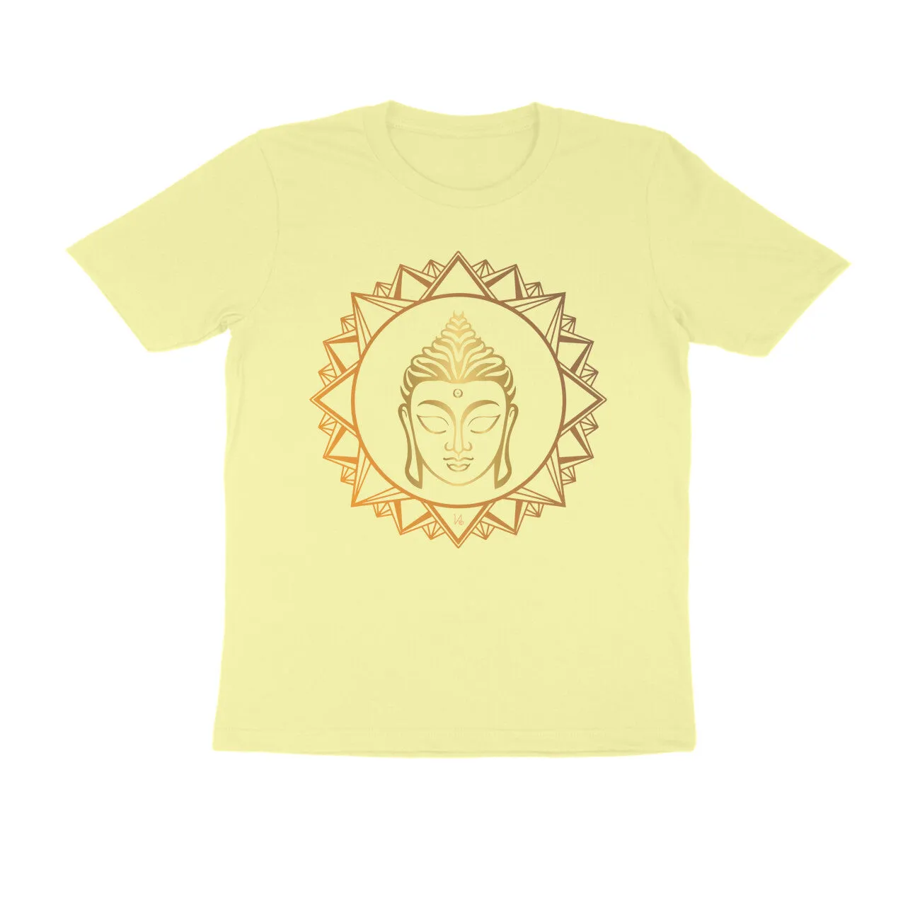 Unisex Round Neck Half Sleeve - Radiant Buddha T-shirt