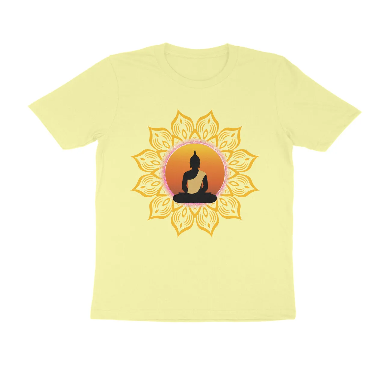Unisex Round Neck Half Sleeve - Spiritual Aura T-shirt