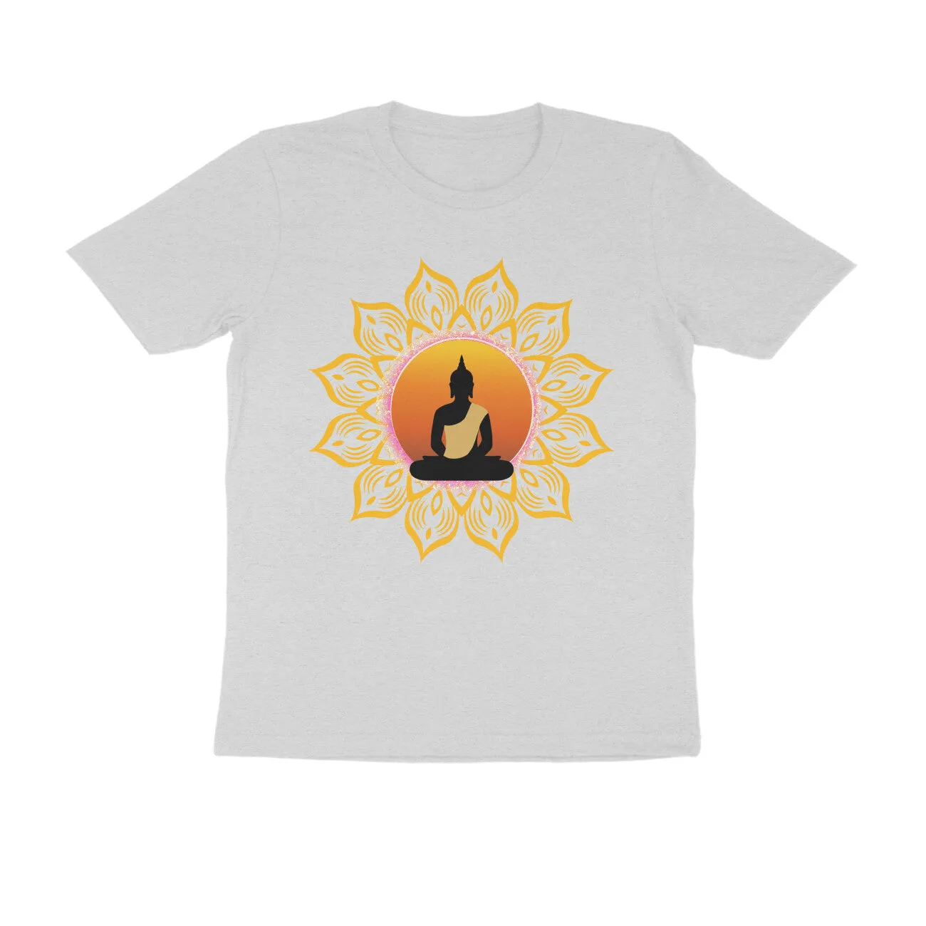 Unisex Round Neck Half Sleeve - Spiritual Aura T-shirt
