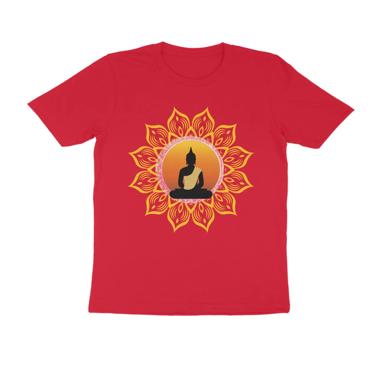 Unisex Round Neck Half Sleeve - Spiritual Aura T-shirt