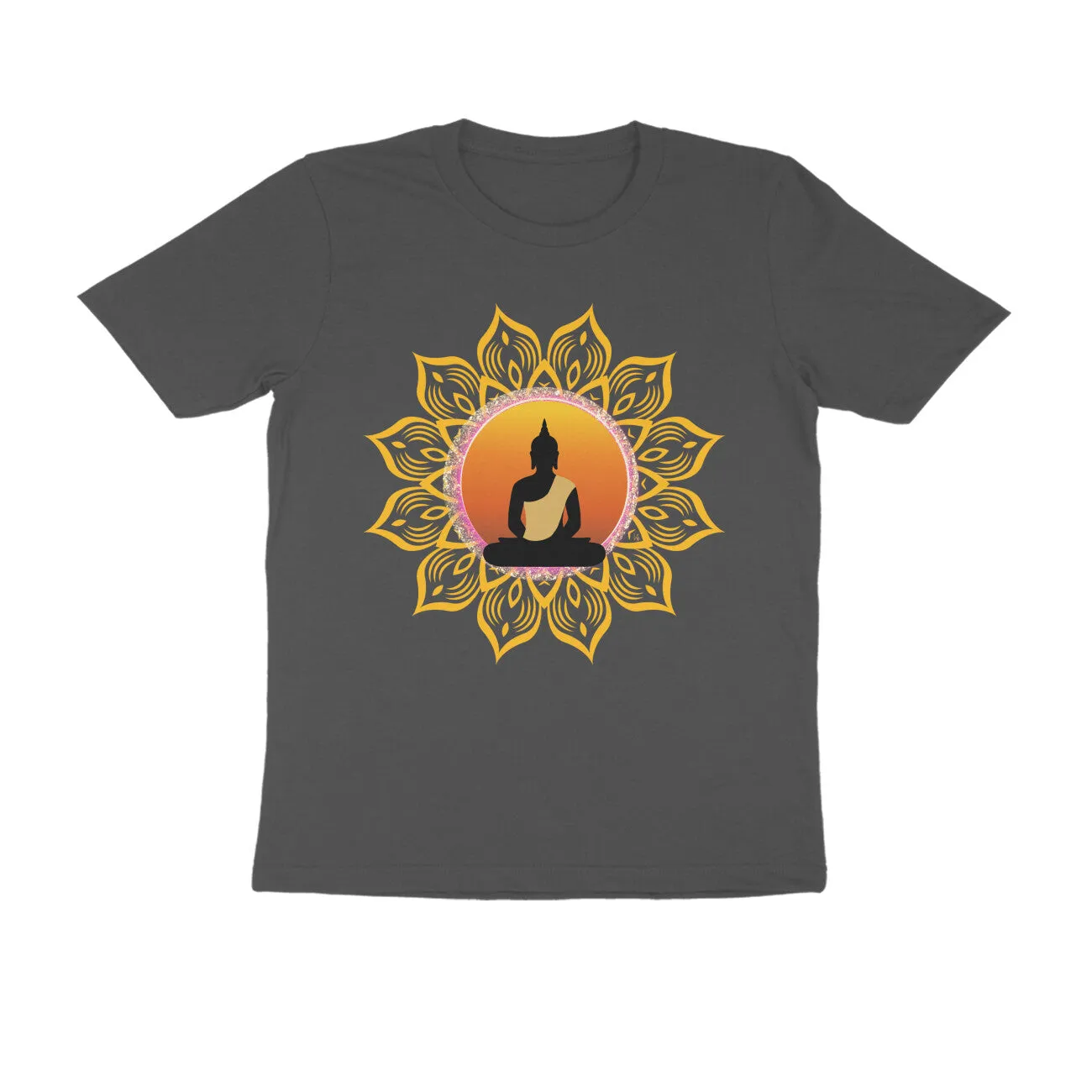 Unisex Round Neck Half Sleeve - Spiritual Aura T-shirt
