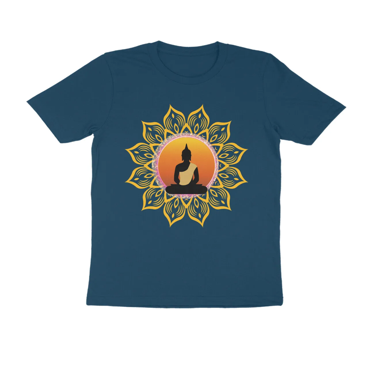 Unisex Round Neck Half Sleeve - Spiritual Aura T-shirt