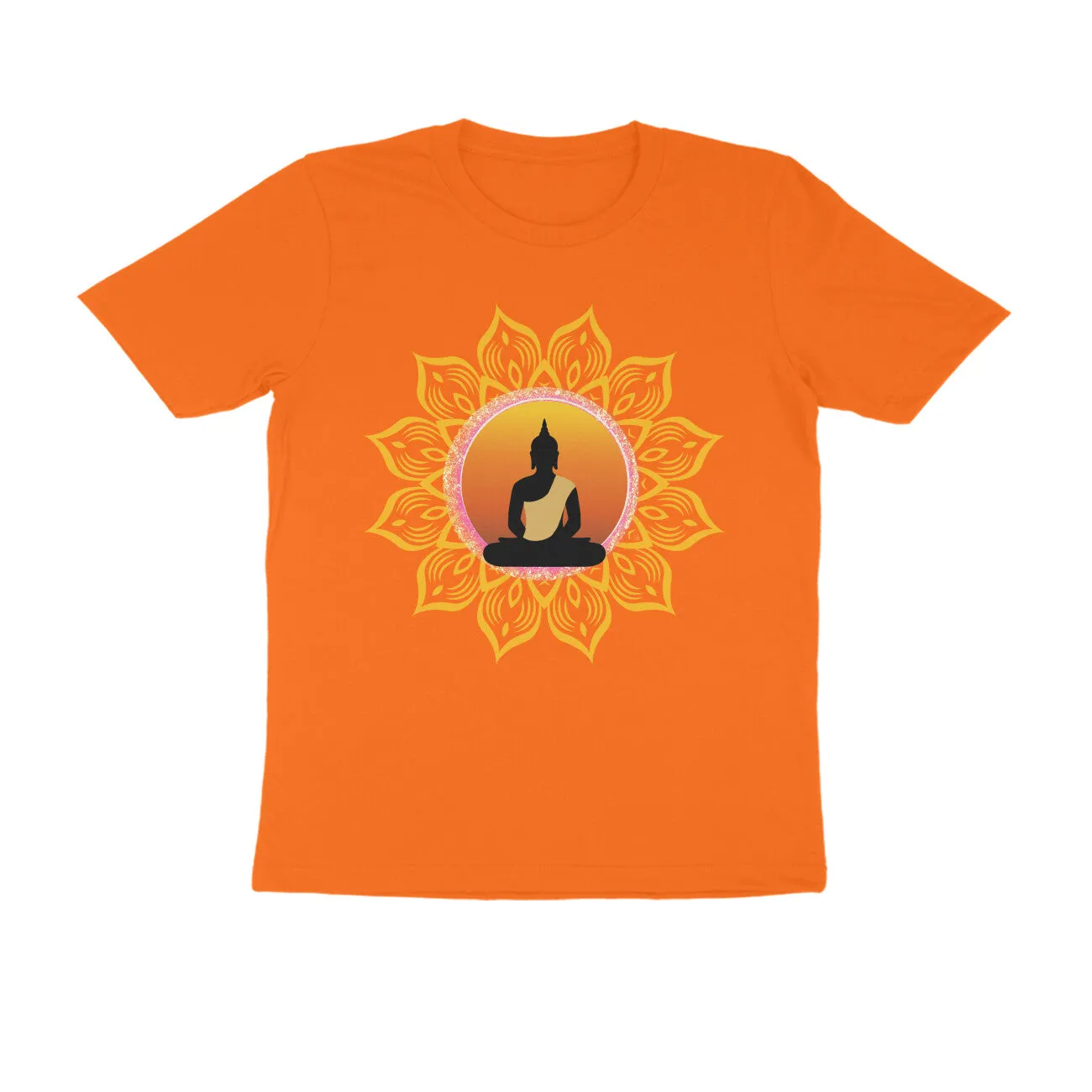 Unisex Round Neck Half Sleeve - Spiritual Aura T-shirt