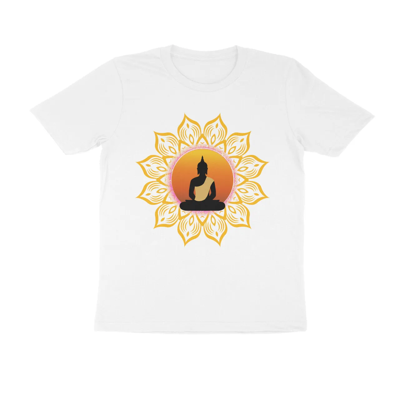 Unisex Round Neck Half Sleeve - Spiritual Aura T-shirt