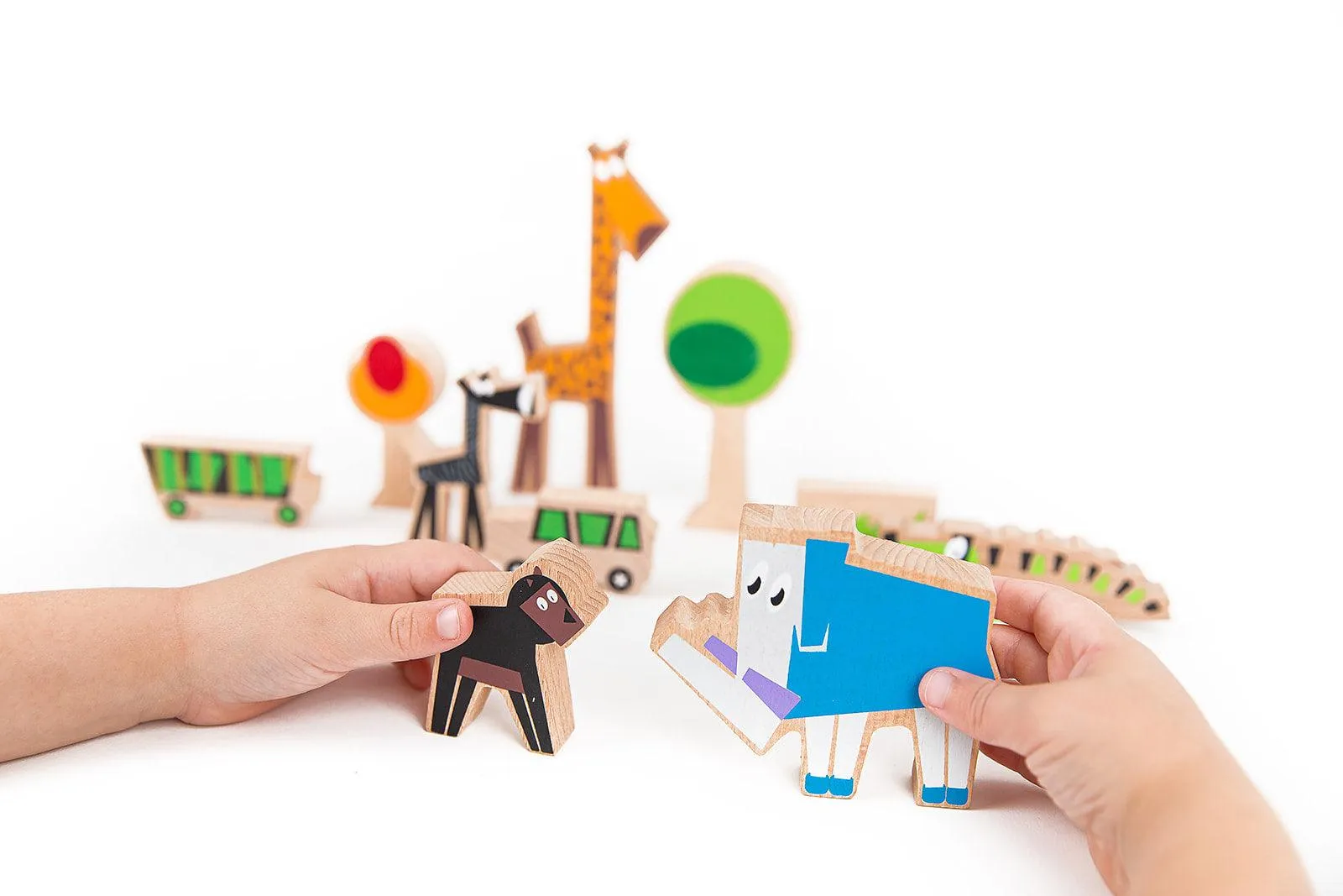Wanderlust Safari Themed Blocks - Eco-Friendly Adventure Playset