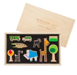 Wanderlust Safari Themed Blocks - Eco-Friendly Adventure Playset