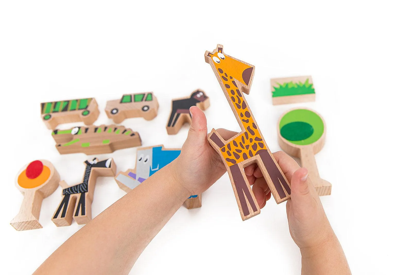 Wanderlust Safari Themed Blocks - Eco-Friendly Adventure Playset