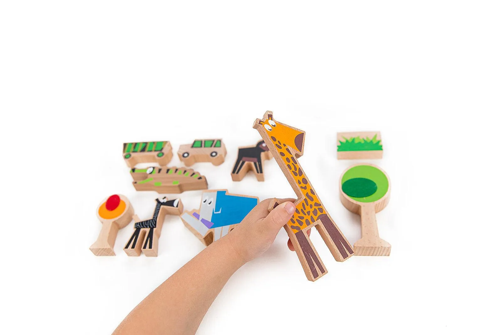 Wanderlust Safari Themed Blocks - Eco-Friendly Adventure Playset